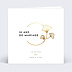 Invitation anniversaire de mariage Rosace Ocre