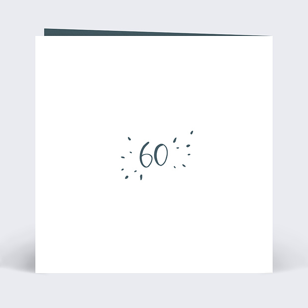Invitation Anniversaire de Mariage Typo Diamant Verso