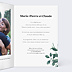 Invitation anniversaire de mariage Luxe
