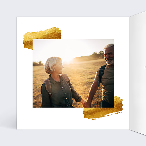 Invitation anniversaire de mariage Pinceau