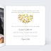 Invitation anniversaire mariage Oliviers Ocre Intérieur Droit