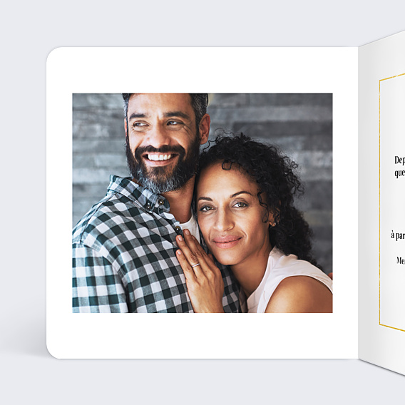 Invitation anniversaire de mariage Feuilles