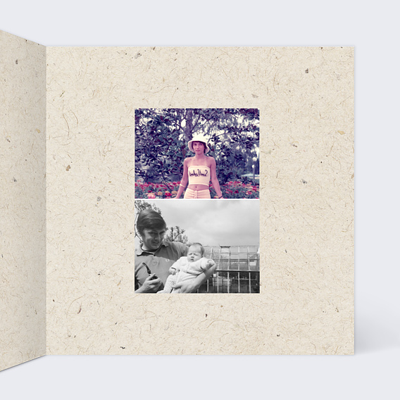 Invitation anniversaire mariage Blason Intérieur Droit