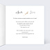 Invitation anniversaire de mariage Bohème Chic