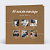 Invitation anniversaire de mariage Timeline Kraft