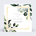 Invitation anniversaire mariage Dorure Eucalyptus