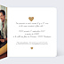 Invitation anniversaire mariage Cœur Familial Intérieur Droit