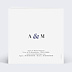 Invitation anniversaire mariage Esperluette Verso