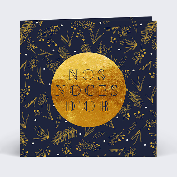 Invitation anniversaire mariage Champêtre