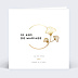 Invitation anniversaire de mariage Rosace Ocre