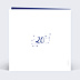 Invitation anniversaire de mariage Typo Porcelaine