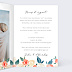 Invitation anniversaire mariage Envolée Florale Intérieur Droit