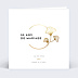 Invitation anniversaire de mariage Rosace Ocre