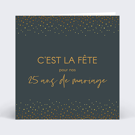 Invitation anniversaire de mariage Élégance
