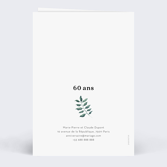 Invitation anniversaire de mariage Luxe