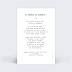 Invitation anniversaire mariage Polaroid Simple Verso