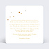 Invitation anniversaire de mariage Golden Dots