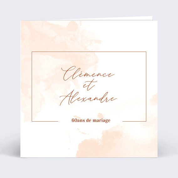 Invitation anniversaire de mariage Été Indien