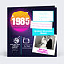Invitation anniversaire mariage Années 80