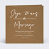 Invitation anniversaire mariage Bohème