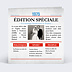 Invitation anniversaire mariage Rétrospective Journal