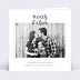 Invitation anniversaire mariage Typo Étain