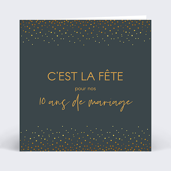 Invitation anniversaire de mariage Élégance
