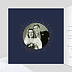 Invitation anniversaire mariage Bulles Ocre Intérieur Gauche