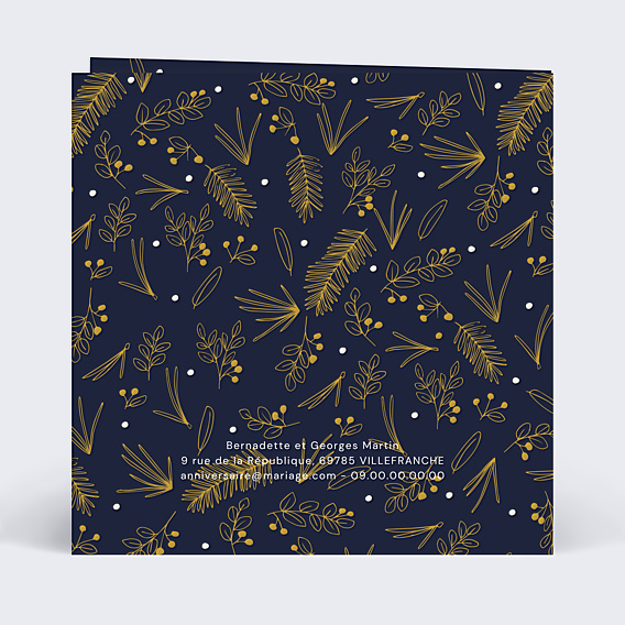 Invitation anniversaire de mariage Champêtre
