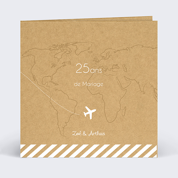 Invitation anniversaire de mariage Ensemble en Vadrouille