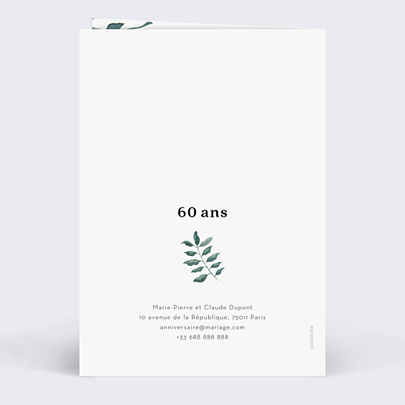 Invitation anniversaire de mariage Luxe