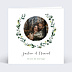 Invitation anniversaire de mariage Découpe Eucalyptus Couronne