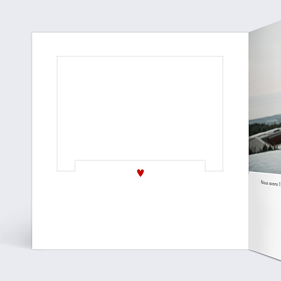 Invitation anniversaire de mariage Découpe Love Letter