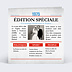 Invitation anniversaire mariage Rétrospective Journal