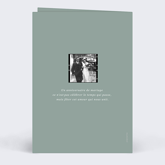 Invitation anniversaire de mariage Pellicule Souvenirs