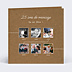 Invitation anniversaire de mariage Timeline Kraft