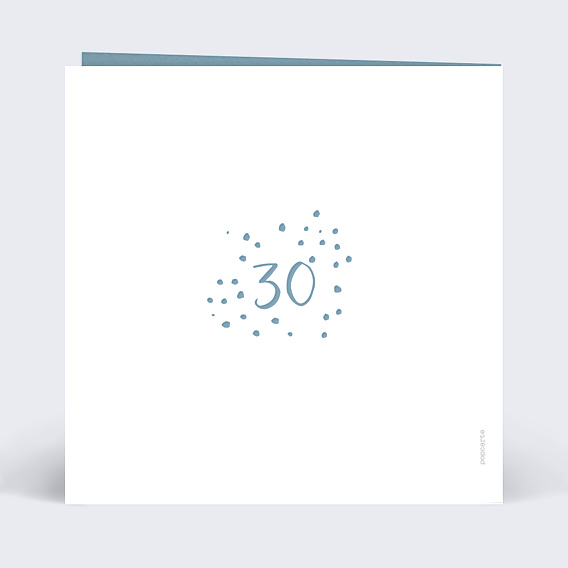 Invitation anniversaire de mariage Typo Perle