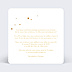 Invitation anniversaire de mariage Golden Dots