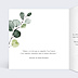 Invitation anniversaire de mariage Dorure Eucalyptus