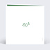 Invitation anniversaire mariage Typo Émeraude Verso