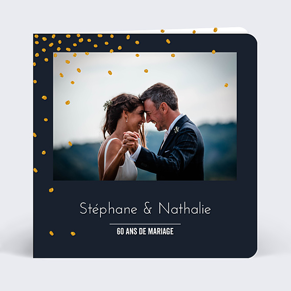 Invitation anniversaire de mariage Poussière d'Étoiles