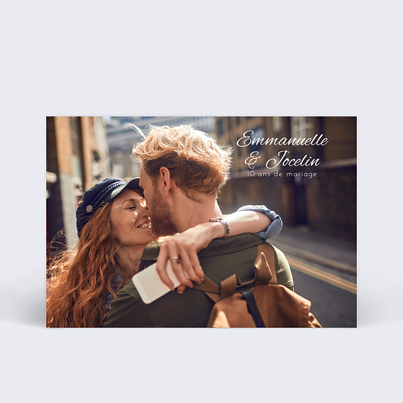 Invitation anniversaire mariage Sobre & Jolie