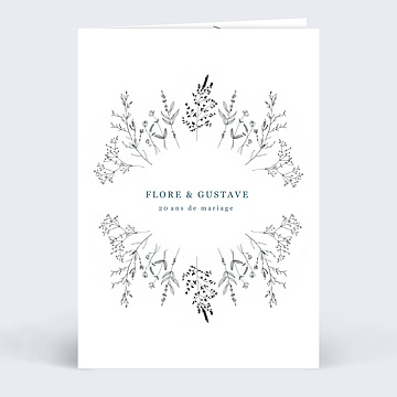 Invitation Anniversaire de Mariage Idylle