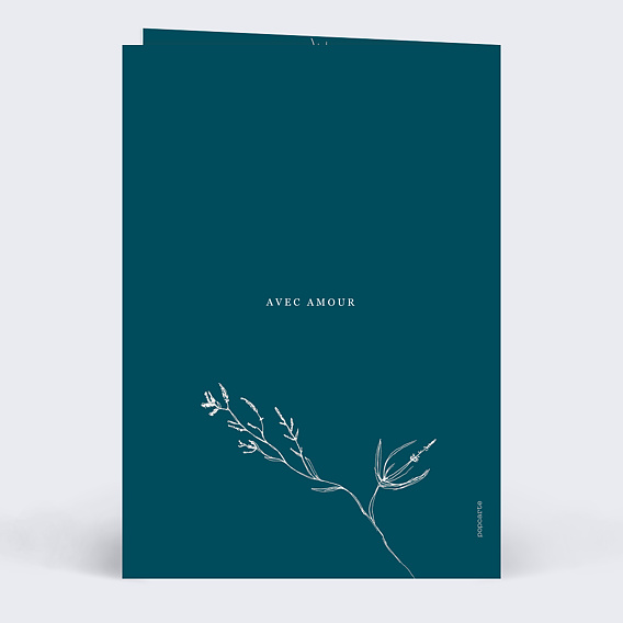 Invitation anniversaire mariage Idylle Verso