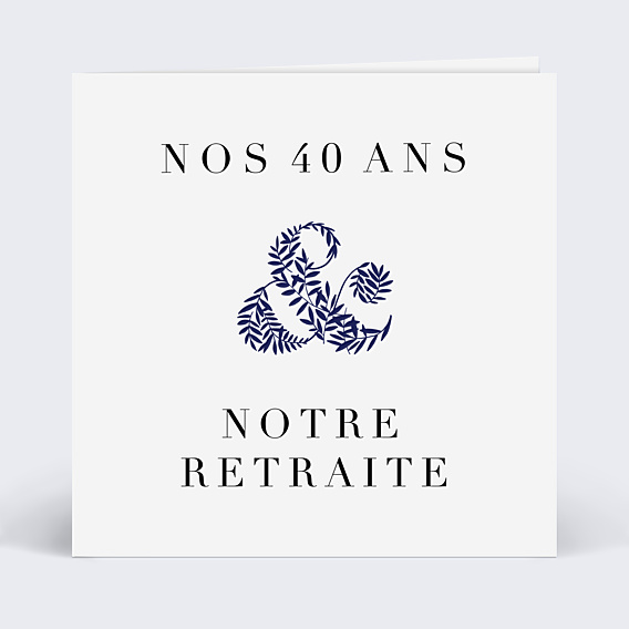 Invitation anniversaire de mariage Esperluette