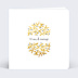 Invitation anniversaire mariage Oliviers Ocre