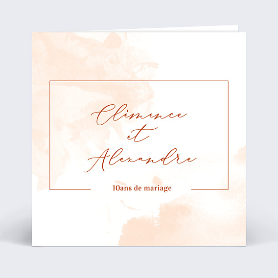 Invitation anniversaire de mariage Été Indien