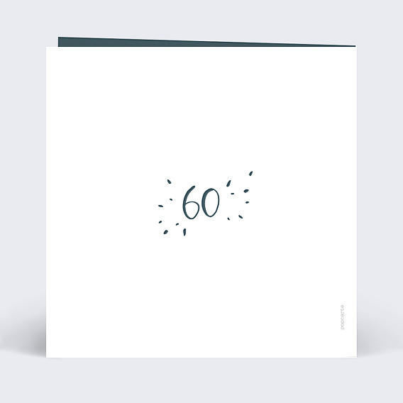 Invitation anniversaire de mariage Typo Diamant