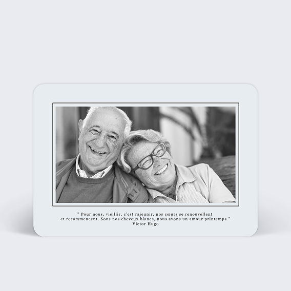 Invitation anniversaire mariage Carte Postale Chic