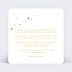 Invitation anniversaire mariage Golden Dots Verso